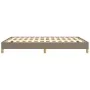 Taupe gray fabric bed frame 140x200 cm by vidaXL, Beds and slatted bases - Ref: Foro24-346822, Price: 104,82 €, Discount: %