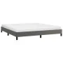 Gray synthetic leather bed frame 200x200 cm by vidaXL, Beds and slatted bases - Ref: Foro24-346920, Price: 134,31 €, Discount: %