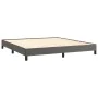 Gray synthetic leather bed frame 200x200 cm by vidaXL, Beds and slatted bases - Ref: Foro24-346920, Price: 134,31 €, Discount: %