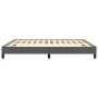 Gray synthetic leather bed frame 200x200 cm by vidaXL, Beds and slatted bases - Ref: Foro24-346920, Price: 134,31 €, Discount: %