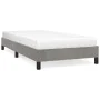 Light gray velvet bed frame 90x200 cm by vidaXL, Beds and slatted bases - Ref: Foro24-346952, Price: 76,46 €, Discount: %