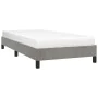 Light gray velvet bed frame 90x200 cm by vidaXL, Beds and slatted bases - Ref: Foro24-346952, Price: 76,46 €, Discount: %