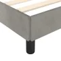 Light gray velvet bed frame 90x200 cm by vidaXL, Beds and slatted bases - Ref: Foro24-346952, Price: 76,46 €, Discount: %