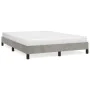 Light gray velvet bed frame 140x190 cm by vidaXL, Beds and slatted bases - Ref: Foro24-346970, Price: 95,77 €, Discount: %