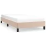 Estructura de cama de cuero sintético capuchino 100x200 cm de vidaXL, Camas y somieres - Ref: Foro24-346891, Precio: 91,55 €,...