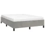 Light gray velvet bed frame 140x200 cm by vidaXL, Beds and slatted bases - Ref: Foro24-347324, Price: 146,48 €, Discount: %