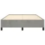 Light gray velvet bed frame 140x200 cm by vidaXL, Beds and slatted bases - Ref: Foro24-347324, Price: 146,48 €, Discount: %