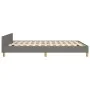 Dark gray fabric bed frame with headboard 140x190 cm by vidaXL, Beds and slatted bases - Ref: Foro24-3125131, Price: 218,77 €...