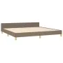 Estructura de cama con cabecero de tela gris taupe 200x200 cm de vidaXL, Camas y somieres - Ref: Foro24-3124923, Precio: 267,...