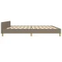 Estructura de cama con cabecero de tela gris taupe 200x200 cm de vidaXL, Camas y somieres - Ref: Foro24-3124923, Precio: 267,...