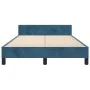 Dark blue velvet bed frame with headboard 120x200cm by vidaXL, Beds and slatted bases - Ref: Foro24-3125993, Price: 185,53 €,...