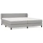 Box spring bed with light gray fabric mattress 200x200 cm by vidaXL, Beds and slatted bases - Ref: Foro24-3126109, Price: 576...