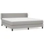 Box spring bed with light gray fabric mattress 180x200 cm by vidaXL, Beds and slatted bases - Ref: Foro24-3126101, Price: 534...