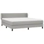 Box spring bed with light gray fabric mattress 180x200 cm by vidaXL, Beds and slatted bases - Ref: Foro24-3126101, Price: 534...