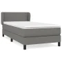 Box spring bed with dark gray fabric mattress 90x200 cm by vidaXL, Beds and slatted bases - Ref: Foro24-3126054, Price: 303,4...