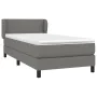 Box spring bed with dark gray fabric mattress 90x200 cm by vidaXL, Beds and slatted bases - Ref: Foro24-3126054, Price: 303,4...