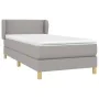 Boxspringbett mit hellgrauer Stoffmatratze 90x200 cm von vidaXL, Betten und Lattenroste - Ref: Foro24-3126693, Preis: 300,43 ...