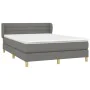 Box spring bed with dark gray fabric mattress 140x200 cm by vidaXL, Beds and slatted bases - Ref: Foro24-3126886, Price: 445,...