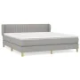 Boxspringbett mit hellgrauer Stoffmatratze 180x200 cm von vidaXL, Betten und Lattenroste - Ref: Foro24-3126981, Preis: 537,12...