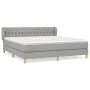 Boxspringbett mit hellgrauer Stoffmatratze 180x200 cm von vidaXL, Betten und Lattenroste - Ref: Foro24-3127061, Preis: 554,26...