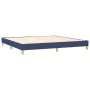 Box spring bed with blue fabric mattress 200x200 cm by vidaXL, Beds and slatted bases - Ref: Foro24-3126675, Price: 623,60 €,...