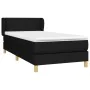 Box spring bed with black fabric mattress 90x190 cm by vidaXL, Beds and slatted bases - Ref: Foro24-3126687, Price: 306,74 €,...