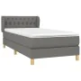 Boxspringbett mit dunkelgrauer Stoffmatratze 90x190 cm von vidaXL, Betten und Lattenroste - Ref: Foro24-3127006, Preis: 325,7...