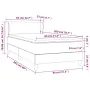 Box spring bed with cream synthetic leather mattress 80x200 cm by vidaXL, Beds and slatted bases - Ref: Foro24-3127159, Price...