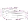 Box spring bed with pink velvet mattress 160x200 cm by vidaXL, Beds and slatted bases - Ref: Foro24-3127684, Price: 511,78 €,...