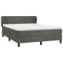 Boxspringbett mit dunkelgrauer Samtmatratze 140x200 cm von vidaXL, Betten und Lattenroste - Ref: Foro24-3127374, Preis: 445,4...