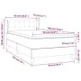 Box spring bed with dark gray velvet mattress 90x190 cm by vidaXL, Beds and slatted bases - Ref: Foro24-3127704, Price: 315,2...