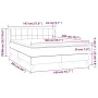 Box spring bed with pink velvet mattress 140x200 cm by vidaXL, Beds and slatted bases - Ref: Foro24-3127498, Price: 446,85 €,...