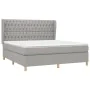 Boxspringbett mit hellgrauer Stoffmatratze 180x200 cm von vidaXL, Betten und Lattenroste - Ref: Foro24-3128781, Preis: 684,51...