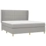 Boxspringbett mit hellgrauer Stoffmatratze 180x200 cm von vidaXL, Betten und Lattenroste - Ref: Foro24-3128701, Preis: 648,18...