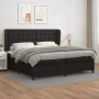 Boxspringbett mit schwarzer Kunstledermatratze 200x200 cm von vidaXL, Betten und Lattenroste - Ref: Foro24-3129051, Preis: 70...