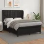 Boxspringbett mit schwarzer Kunstledermatratze 140x200cm von vidaXL, Betten und Lattenroste - Ref: Foro24-3129033, Preis: 523...