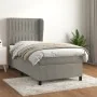 Boxspringbett mit hellgrauer Samtmatratze 80x200 cm von vidaXL, Betten und Lattenroste - Ref: Foro24-3129297, Preis: 321,67 €...