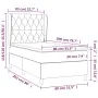 Box spring bed with pink velvet mattress 80x200 cm by vidaXL, Beds and slatted bases - Ref: Foro24-3129362, Price: 338,96 €, ...