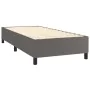 Boxspringbett mit grauer Kunstledermatratze 90x190 cm von vidaXL, Betten und Lattenroste - Ref: Foro24-3129007, Preis: 383,44...