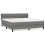 Boxspringbett mit dunkelgrauer Stoffmatratze 180x200 cm von vidaXL, Betten und Lattenroste - Ref: Foro24-3129970, Preis: 558,...