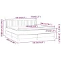 Box spring bed with light gray fabric mattress 180x200 cm by vidaXL, Beds and slatted bases - Ref: Foro24-3129889, Price: 542...