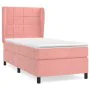 Boxspringbett mit rosa Samtmatratze 90x200 cm von vidaXL, Betten und Lattenroste - Ref: Foro24-3129194, Preis: 366,36 €, Raba...