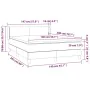 Box spring bed with dark brown fabric mattress 140x200 cm by vidaXL, Beds and slatted bases - Ref: Foro24-3129556, Price: 401...