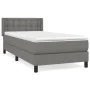 Box spring bed with dark gray fabric mattress 80x200 cm by vidaXL, Beds and slatted bases - Ref: Foro24-3129986, Price: 280,5...