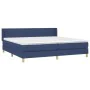 Boxspringbett mit blauer Stoffmatratze 200x200 cm von vidaXL, Betten und Lattenroste - Ref: Foro24-3130143, Preis: 601,19 €, ...