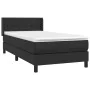 Box spring bed with black synthetic leather mattress 80x200 cm by vidaXL, Beds and slatted bases - Ref: Foro24-3130745, Price...