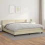 Boxspringbett mit cremefarbener Kunstledermatratze 200x200 cm von vidaXL, Betten und Lattenroste - Ref: Foro24-3130741, Preis...