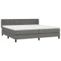 Boxspringbett mit grauer Kunstledermatratze 200x200 cm von vidaXL, Betten und Lattenroste - Ref: Foro24-3130803, Preis: 612,8...