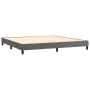 Boxspringbett mit grauer Kunstledermatratze 200x200 cm von vidaXL, Betten und Lattenroste - Ref: Foro24-3130803, Preis: 612,8...