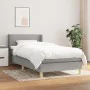 Box spring bed with light gray fabric mattress 90x190 cm by vidaXL, Beds and slatted bases - Ref: Foro24-3130153, Price: 321,...